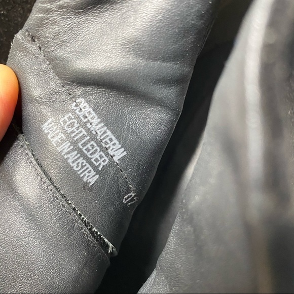 Paul Green Delgado Suede Leather Ankle Boots Black 10.5 - Picture 5 of 8